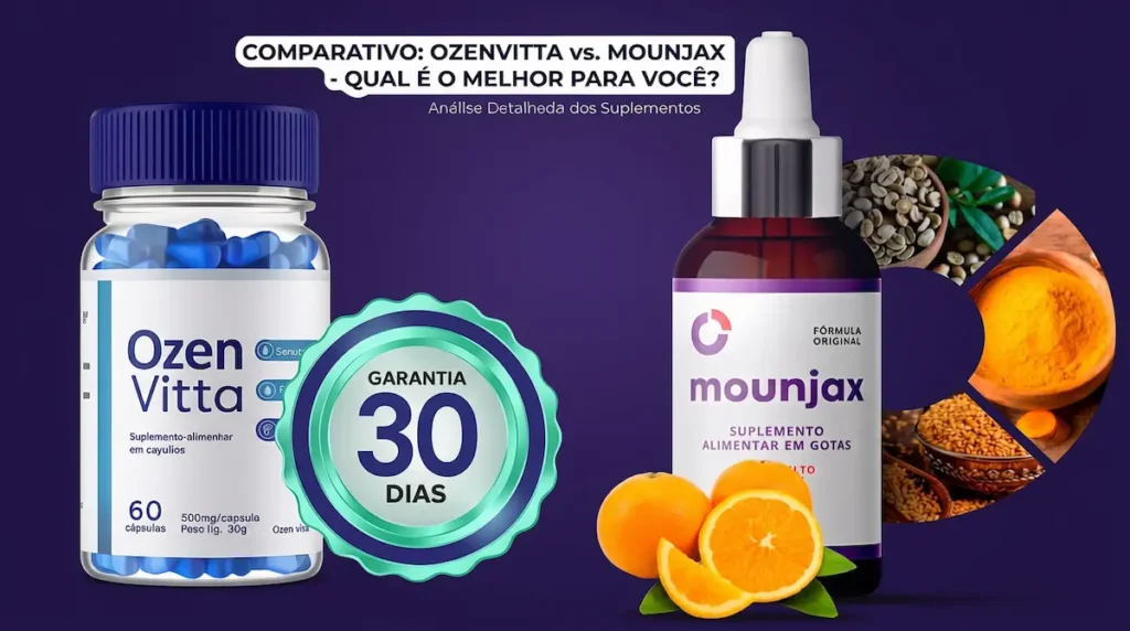Comparativo Ozenvitta ou Mounjax: qual emagrecedor escolher