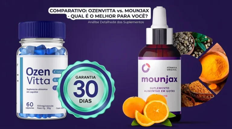Comparativo Ozenvitta ou Mounjax: qual emagrecedor escolher